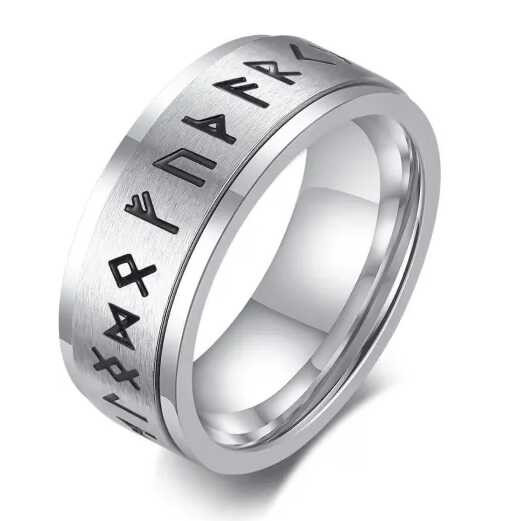 Inel inox tribal