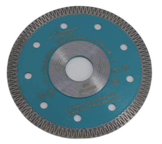 Disc DiamantatExpert pt. Ceramica dura, portelan, gresie 115×22.2 (mm) Super Premium – DXDH.3901.115 (mm) imagine noua