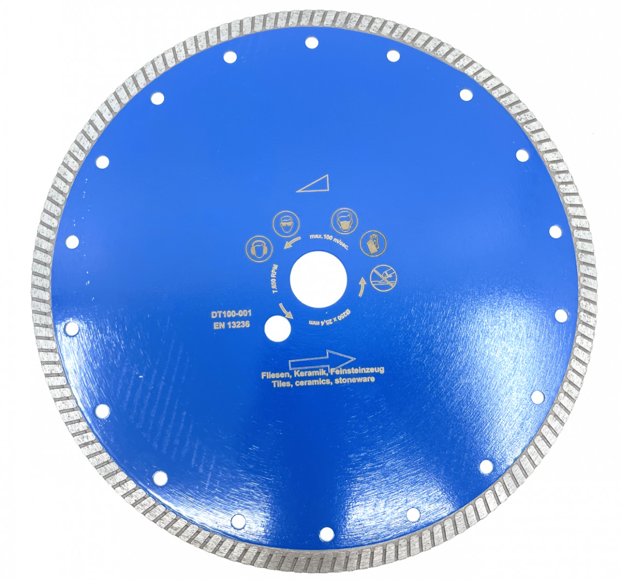 Disc DiamantatExpert pt. Gresie ft. dura, Portelan dur, Granit- Turbo 230mm Super Premium – DXDH.3957.230 (Diametru disc, Ø interior: 22,2mm) 222mm imagine 2022