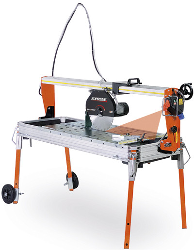 Masina de taiat marmura, granit 120cm, 2.2kW, SUPREME 120S cu laser si roti – Battipav-81201 120cm imagine noua