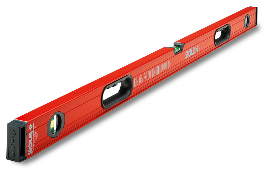 Nivela cu bula ( Boloboc ) cu profil tubular, 180cm Big RED 3 180 – Sola-01219601 (nivela imagine noua