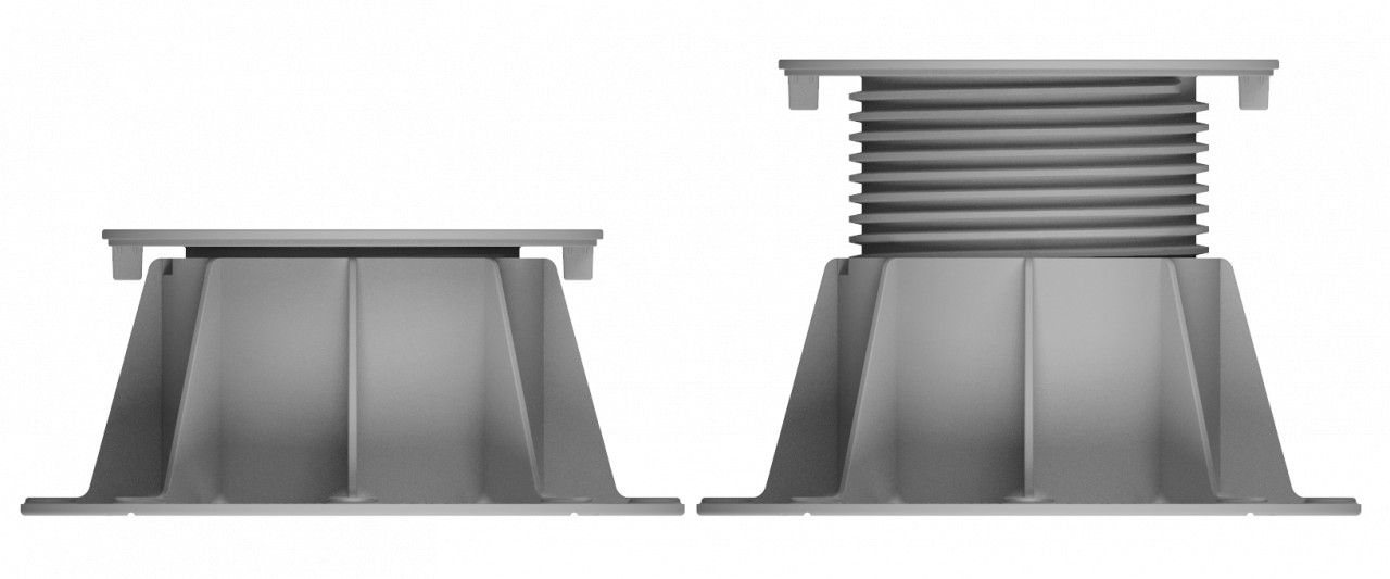 Plot / Piedestal / Suport reglabil pentru gresie / pardoseli inaltate, inaltime variabila 82-135 mm – XLEV-L-B4 82-135 imagine 2022