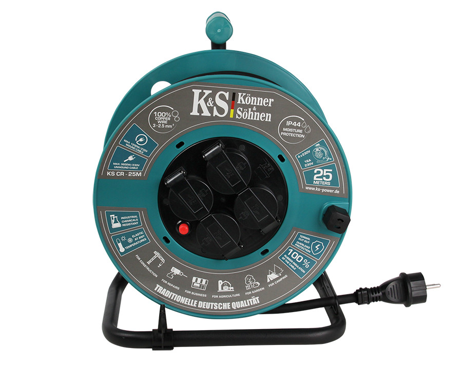 Prelungitor rola 25m cablu - ks-cr-25m