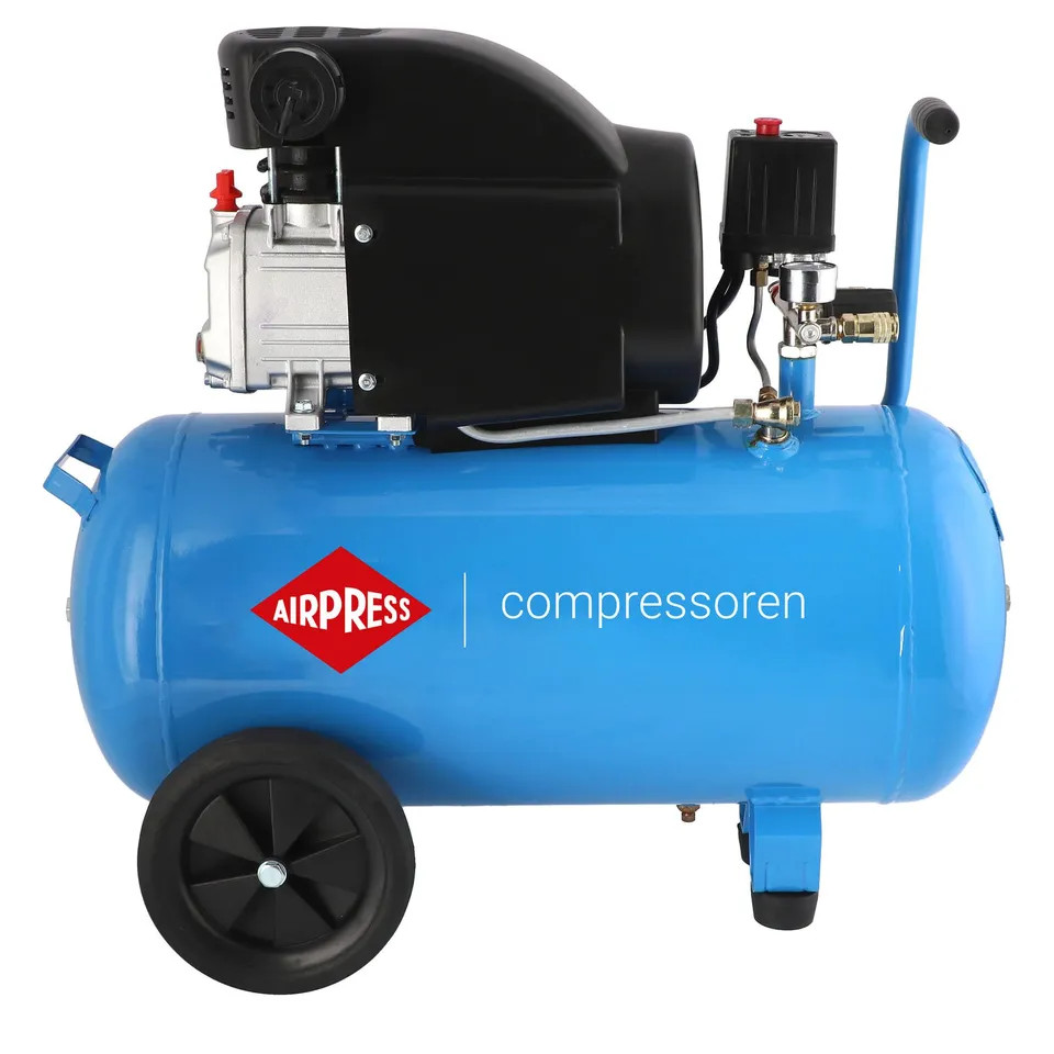 Compresor de aer profesional cu piston – Blue Series 1.5kW, 157L/min, 8 bari – Rezervor 50 Litri – AirPress-HL275/50-36856 1.5kW