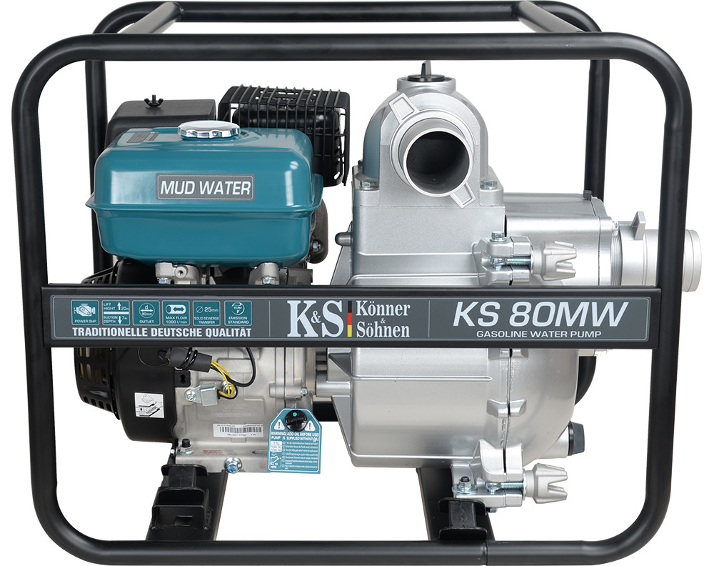 Motopompa pentru apă contaminată puternic 3″ – 1000 l / min – Konner & Sohnen – KS-80MW 1000 imagine noua