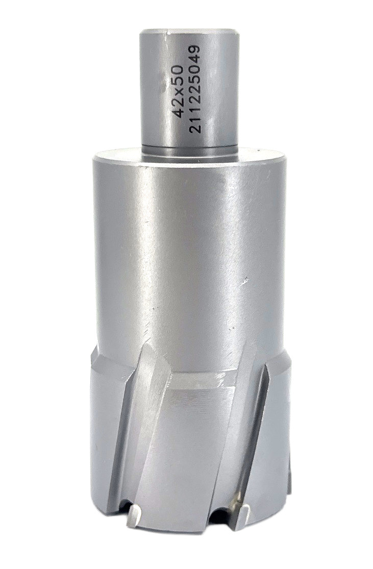 Carota pt. otel din carbura de tungsten, ⌀ 42mm, h=50mm, cu prindere Weldon – DXDY.P-TCT-50.42.W ⌀ imagine noua