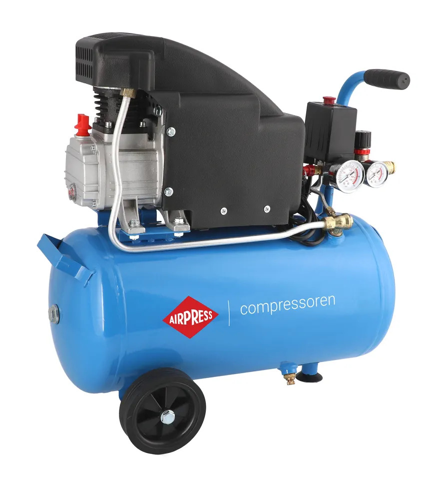 Compresor de aer profesional cu piston – Blue Series 1.1kW, 150L/min, 8 bari – Rezervor 24 Litri – AirPress-HL150/24-36744E 1.1kW