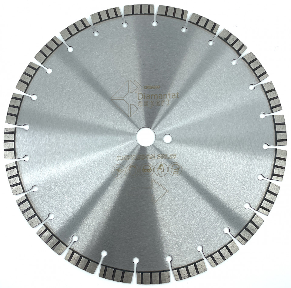 Disc DiamantatExpert pt. Beton armat – Turbo Laser 350mm Premium – DXDY.PCON.350.25 350mm imagine noua