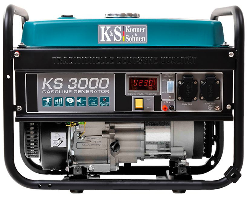 Generator de curent 3 kW benzina PRO – Konner & Sohnen – KS-3000 benzina imagine noua