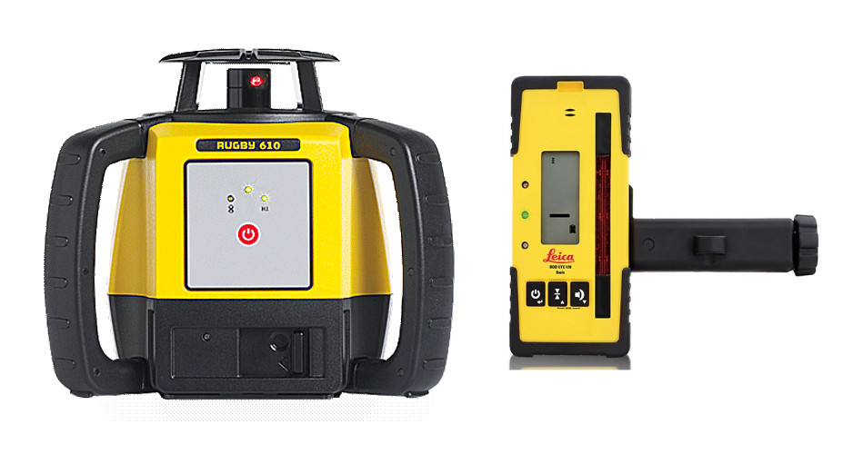 Set nivela laser rotativa rugby 610 cu receptor redeye120 - leica-6011149