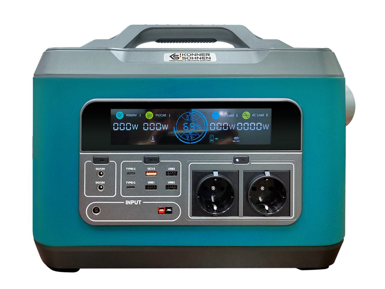 Statie acumulator portabil pentru incarcare electrica, UPS, PowerBank – 3200Wh, 3000W – KS-3000PS-FC 3000W imagine noua