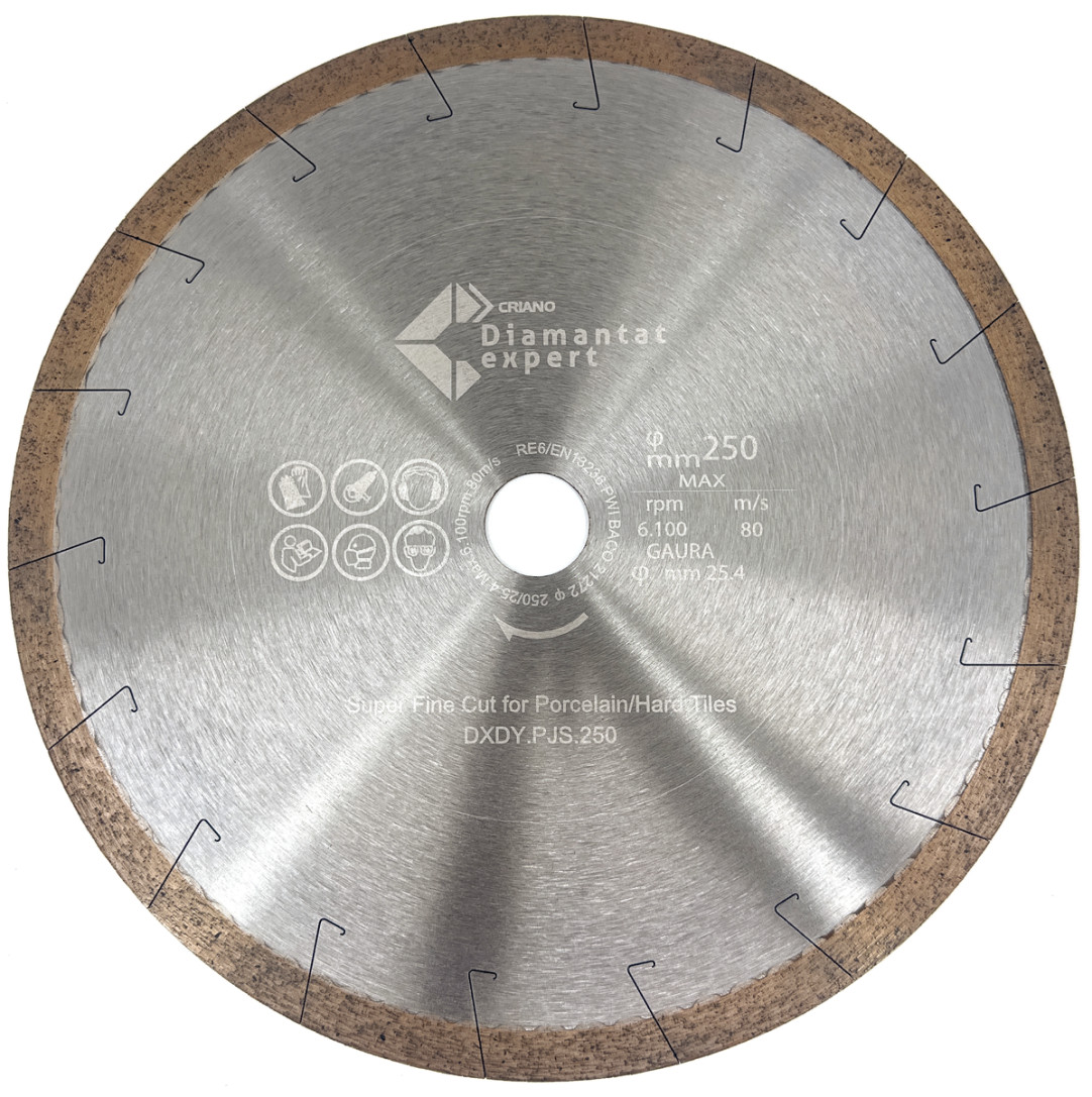 Disc DiamantatExpert pt. Taieri Extra Fine in Portelan Dur 250×25.4 (mm) Ultra Premium – DXDY.PJS.250.25 (mm) imagine noua