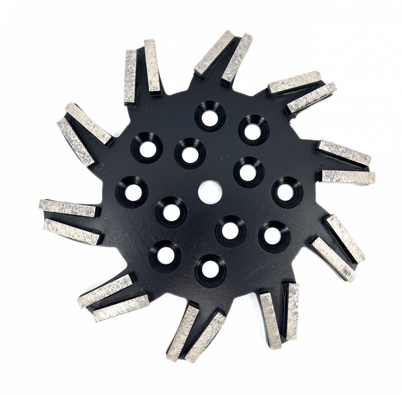 Disc stea cu segmenti diamantati pt. slefuire pardoseli – segment foarte fin – Negru – 250 mm – prindere 19mm – DXDY.8501.250.11.73 19mm imagine noua