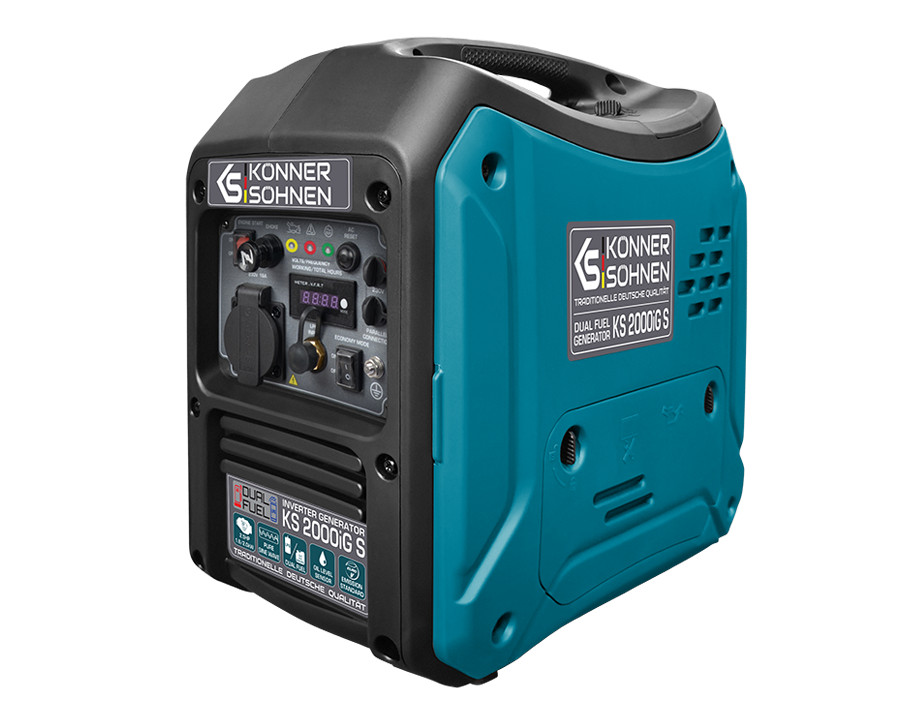 Generator de curent 2.0 kW inverter – HIBRID (GPL + benzina) – insonorizat – Konner & Sohnen – KS-2000iG-S (GPL imagine noua