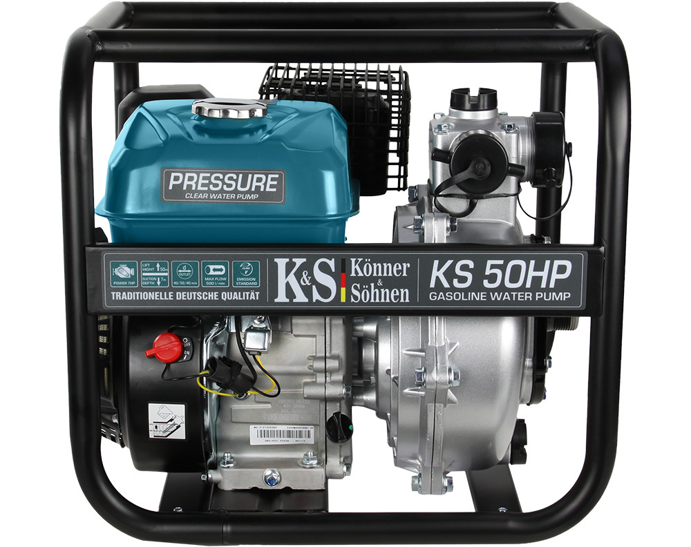Motopompa apa curata de mare presiune 2″ – 500 l / min – Konner & Sohnen – KS-50HP 500 imagine noua