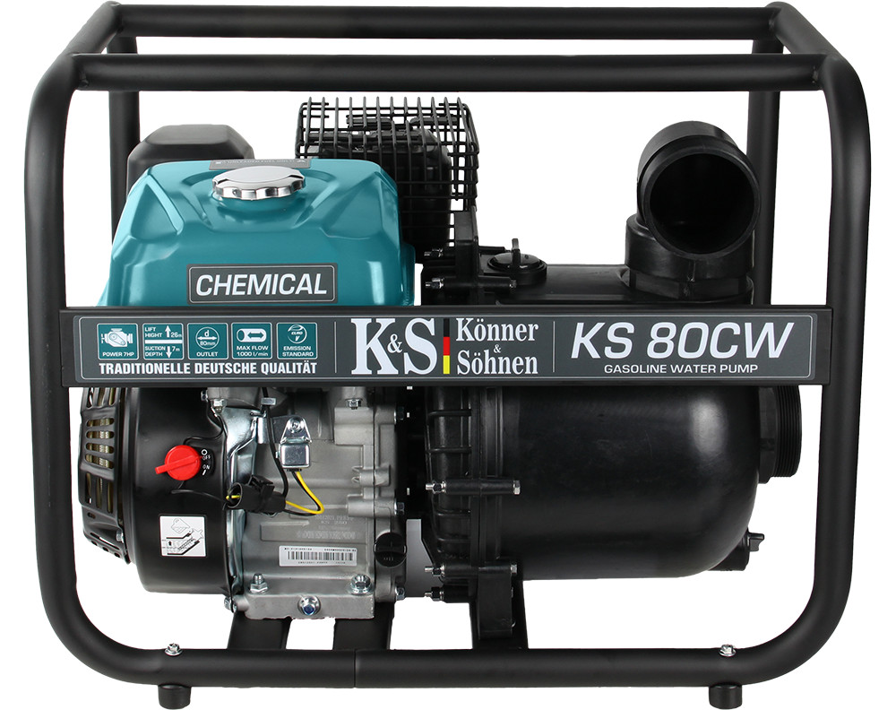 Motopompa pentru lichide agresive 3″ – 1000 l / min – Konner & Sohnen – KS-80CW criano.com