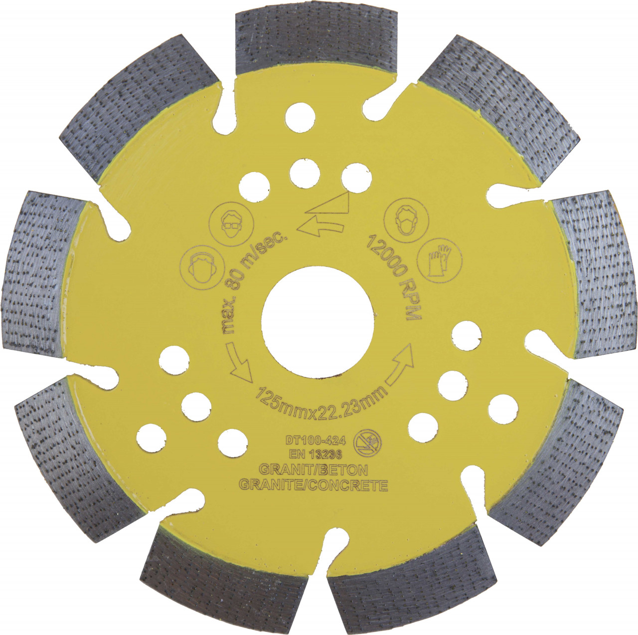 Disc DiamantatExpert pt. Beton armat & Granit – Line-up Tech 125×22.2 (mm) Super Premium – DXDH.1004.125 (mm) imagine noua