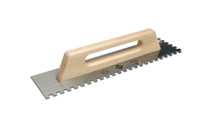 Gletiera dintata cu maner din lemn 48cm, 10mm – RUBI-65983 10mm imagine noua