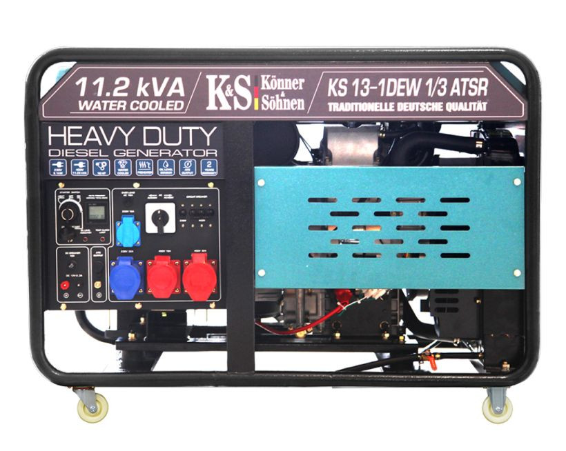 Generator de curent 9 KW diesel – Heavy Duty – Konner & Sohnen – KS-13-1DEW-1/3-ATSR criano.com