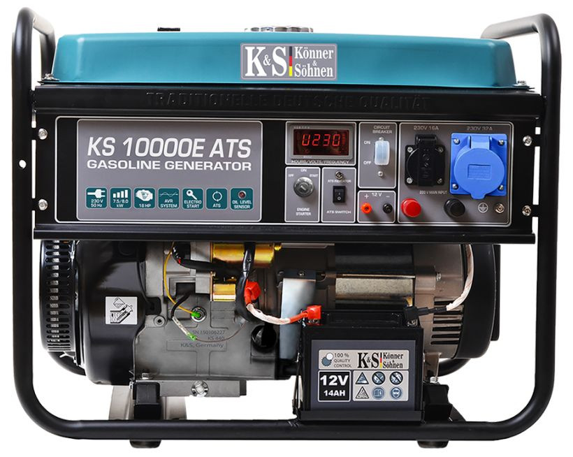 SH – RESIGILAT – Generator de curent 8 kW benzina PRO – Konner & Sohnen – KS-10000E-ATS benzina imagine noua