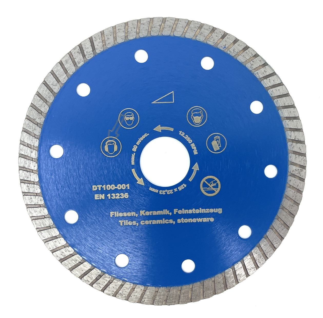 Disc DiamantatExpert pt. Gresie ft. dura, Portelan dur, Granit- Turbo 125×22.2 (mm) Super Premium – DXDH.3957.125.22 125x22.2