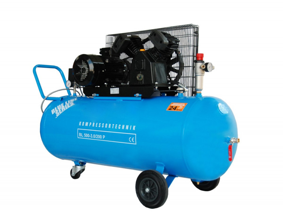 Compresor cu piston – Blue Line 3kW, 500 L/min – Rezervor 200 Litri – WLT-BLU-500-3.0/200 criano.com