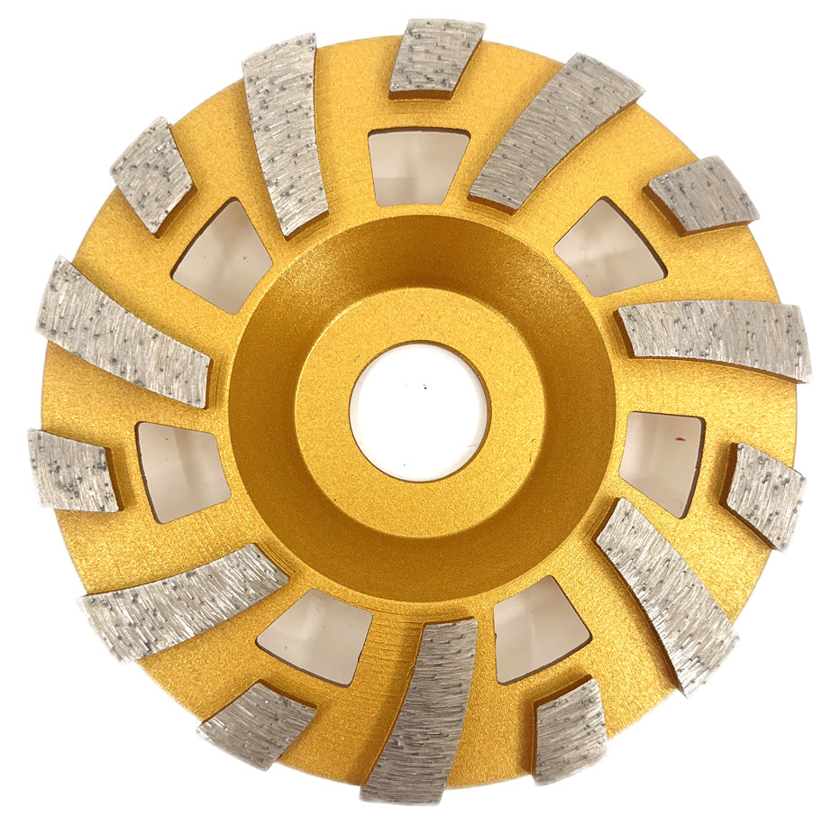 Disc cupa diamantata cu dinti alternativi pentru slefuire rapida de Beton si Abrazive 115mmx22,2mm PREMIUM – DXDY.PLCC.115 "dinti imagine noua