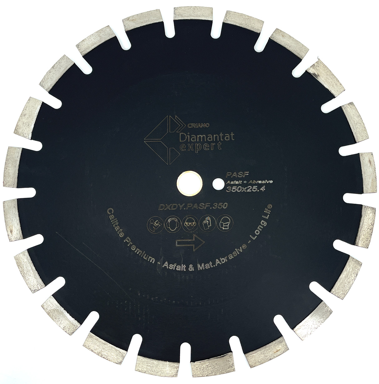 Disc DiamantatExpert pt. Asfalt, Caramida & Abrazive 350mm Premium – DXDY.PASF.350.25 350mm imagine noua