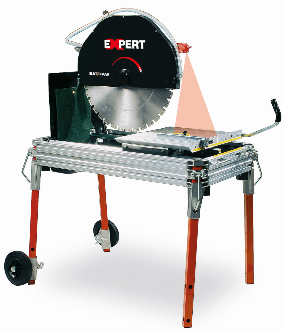 Masina de taiat materiale de constructii 75cm, 4.0kW, EXPERT 500S cu laser si roti – Battipav-9501 Masini de Taiat piatra si Materiale Mari - Disc 350mm+ 2023-09-30