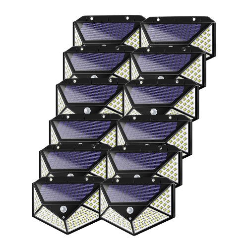 SET 12 LAMPI SOLARE 100 LED - 3 MOD ILUMINARE