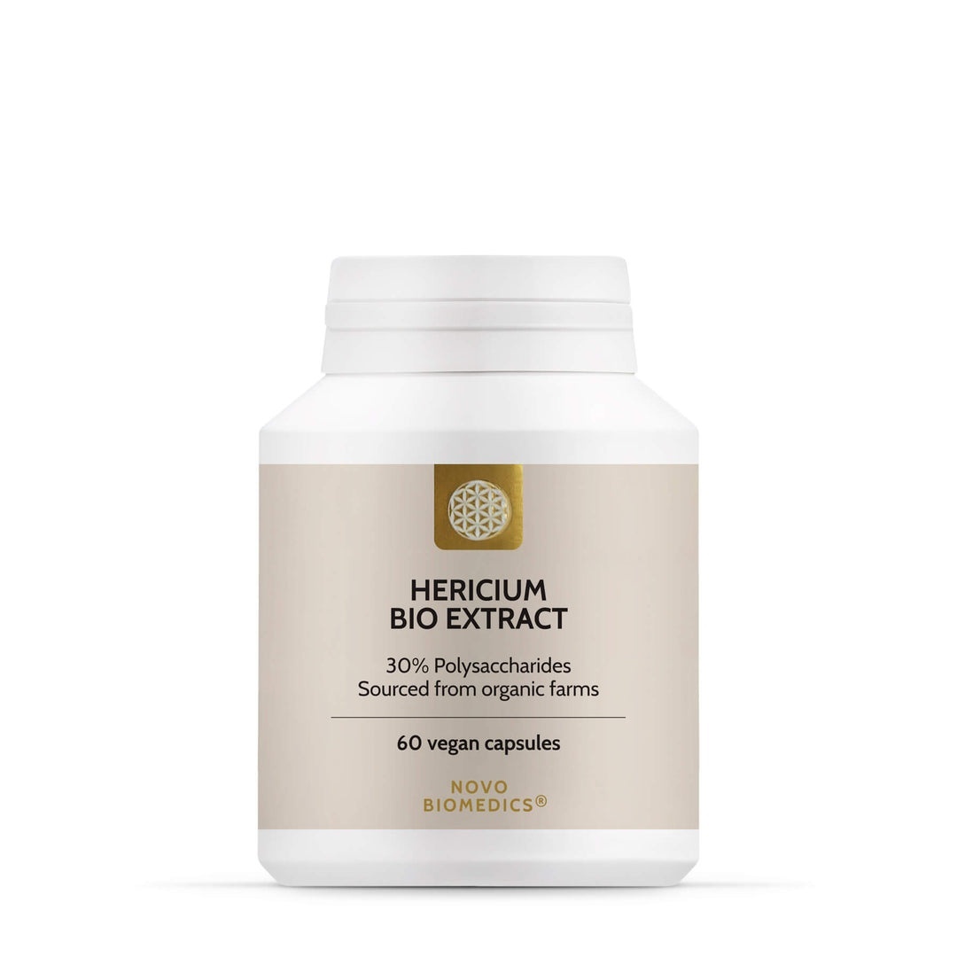 Extract de ciuperci bio Hericium, 60 capsule, Novo Biomedics