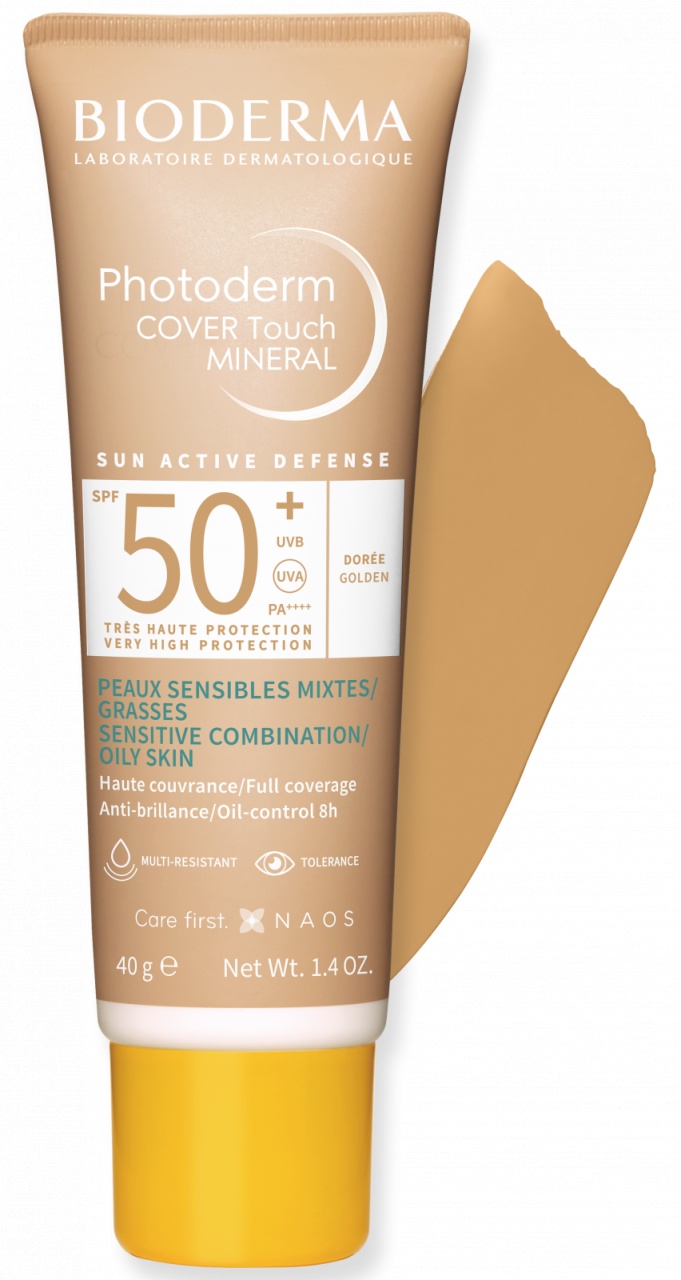 Fluid Cover Touch cu SPF50+ auriu Photoderm, 40g, Bioderma