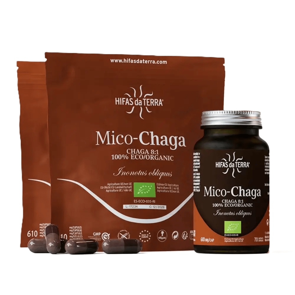 Mico Chaga eco – Protocol 3 luni – antioxidant, antiinflamator, Hifas Da Terra