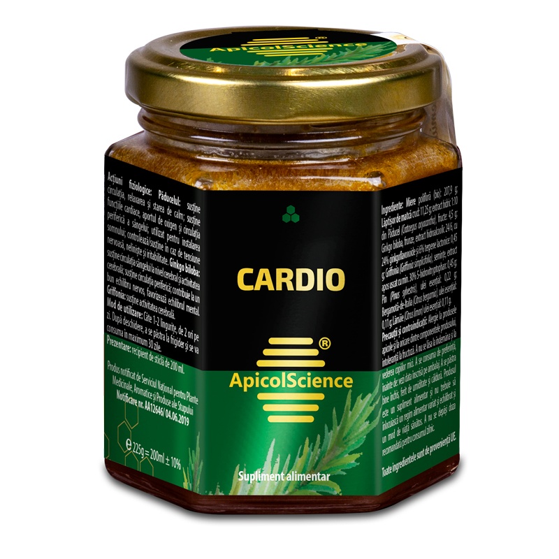 Miere poliflora Cardio, 200 ml, ApicolScience