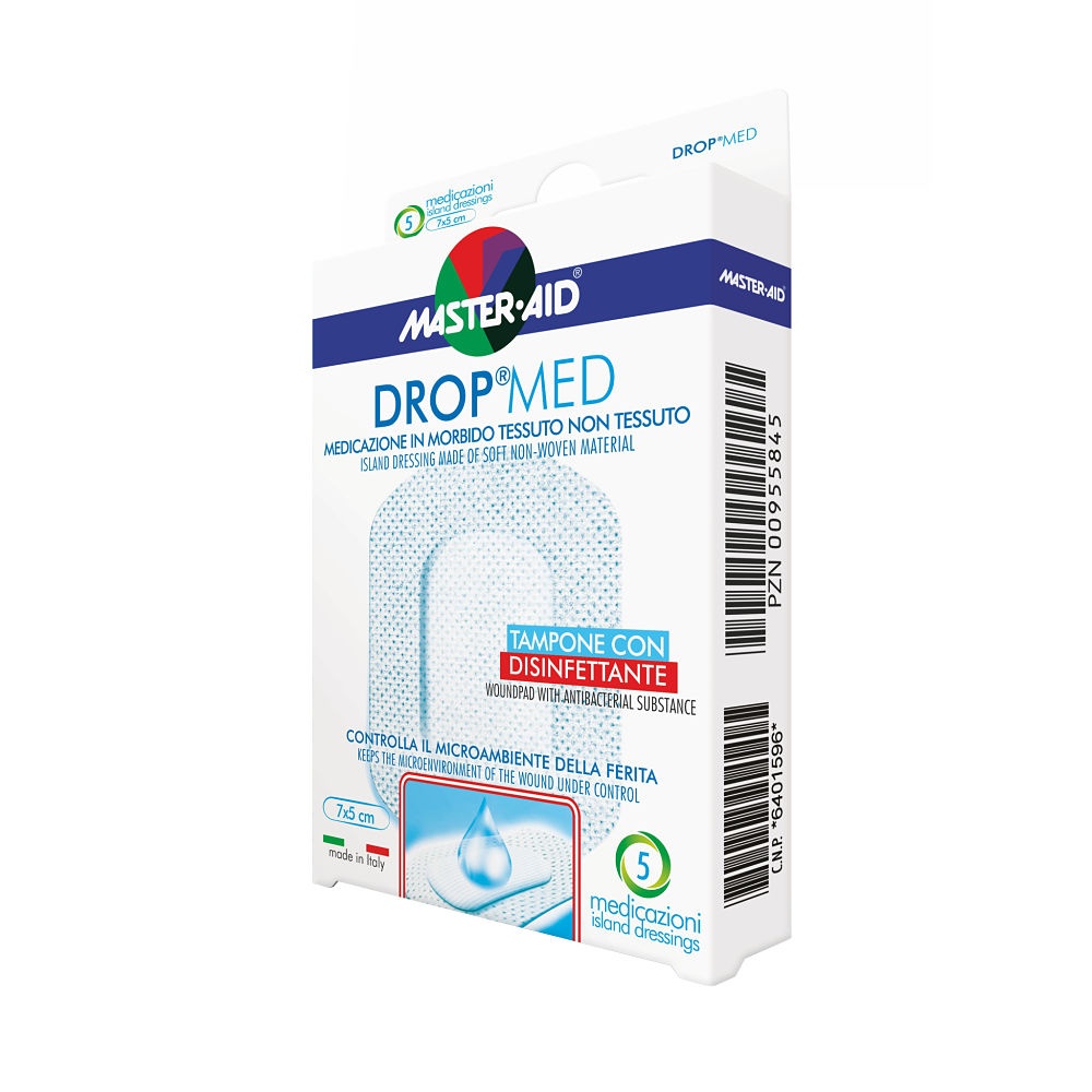 Pansament postoperator Drop Med, 7 x 5 cm, 5 bucati, Pietrasanta Pharma