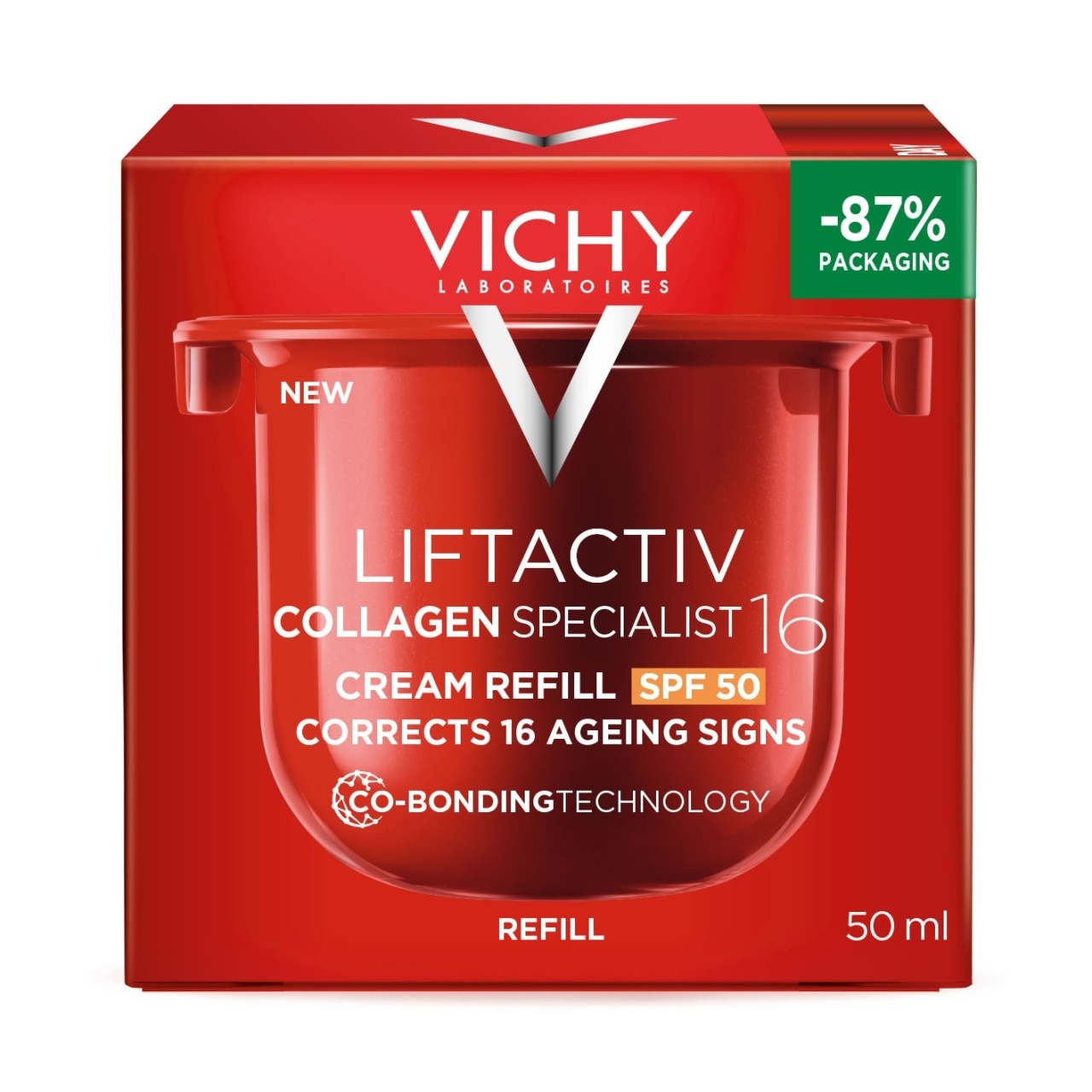 Rezerva Crema Antirid De Zi Cu Spf 50 Liftactiv Collagen Specialist 16, 50 Ml, Vichy