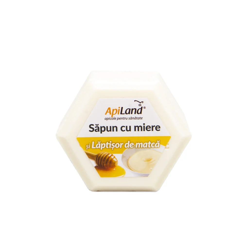 Sapun Cu Miere Si Laptisor De Matca, 100g, Apiland