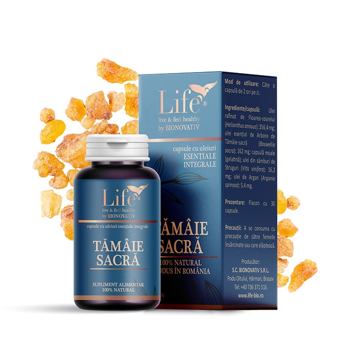 Tamaie Sacra Capsule cu Uleiuri Esentiale, 30 capsule, Bionovativ Life