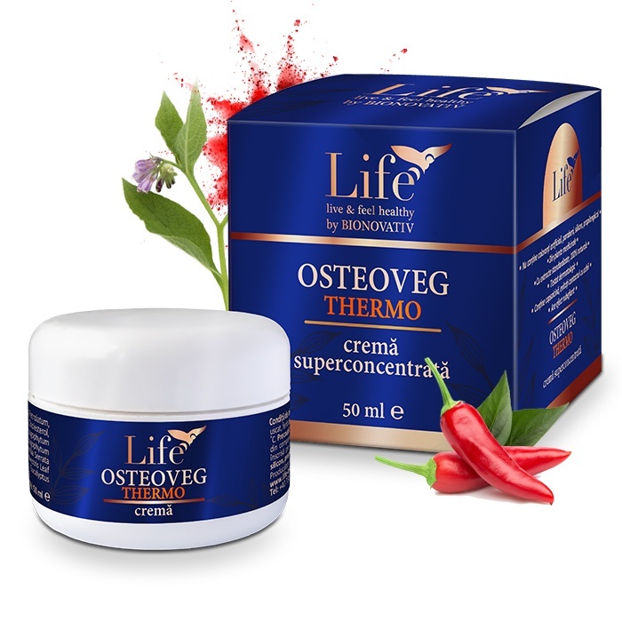 Crema OsteoVeg Thermo, 50 ml, Bionovativ Life