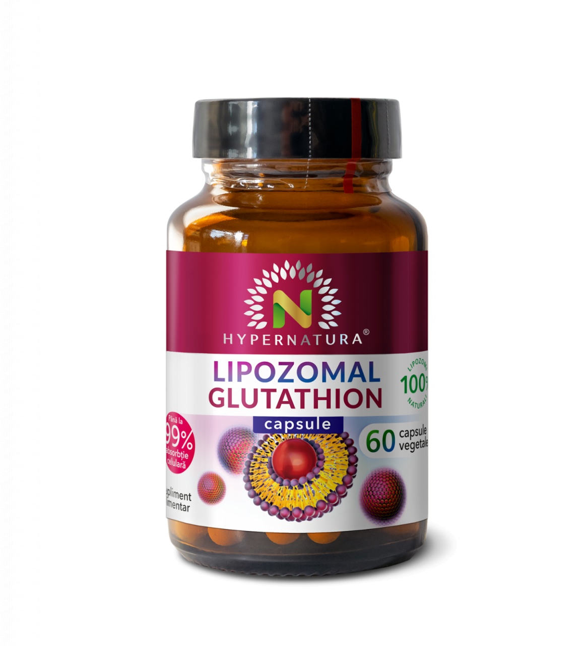 Glutathion lipozomal, 60 capsule vegetale, Hypernatura