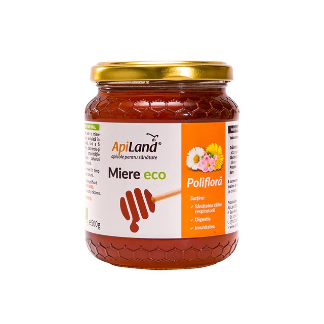 Miere Polifloră ECO - 500g - APILAND