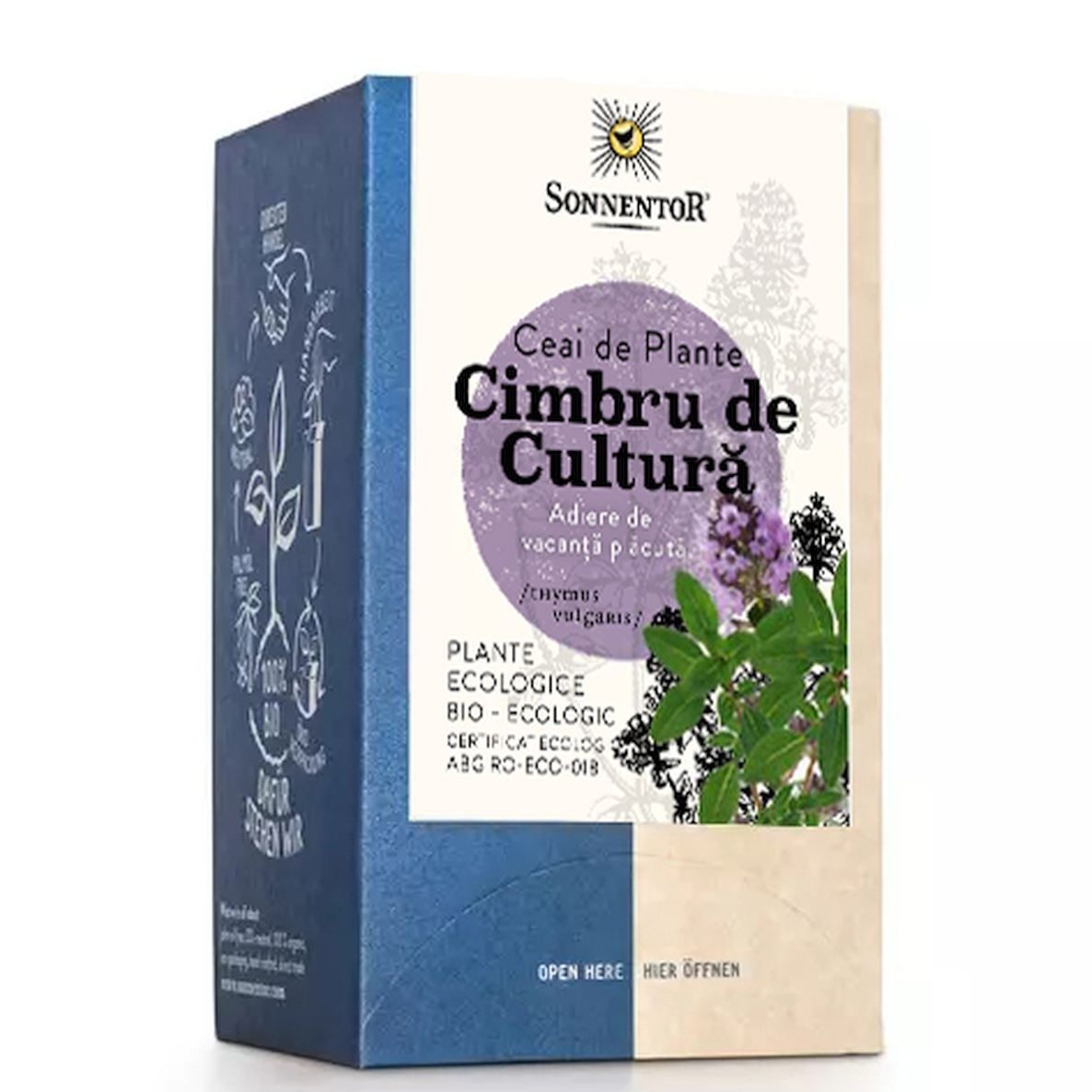 Ceai cimbru de cultura Eco, 18pl, Sonnentor