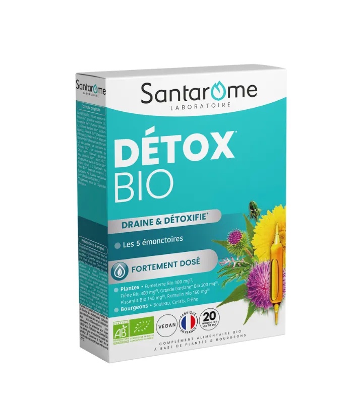 Detox Bio, 20 fiole x 10 ml, Santarome