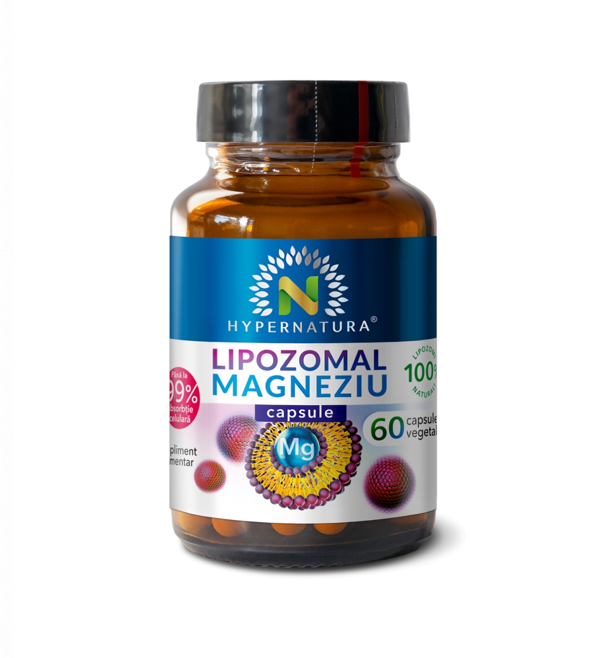 Lipozomal Magneziu, 60 capsule vegetale, Hypernatura
