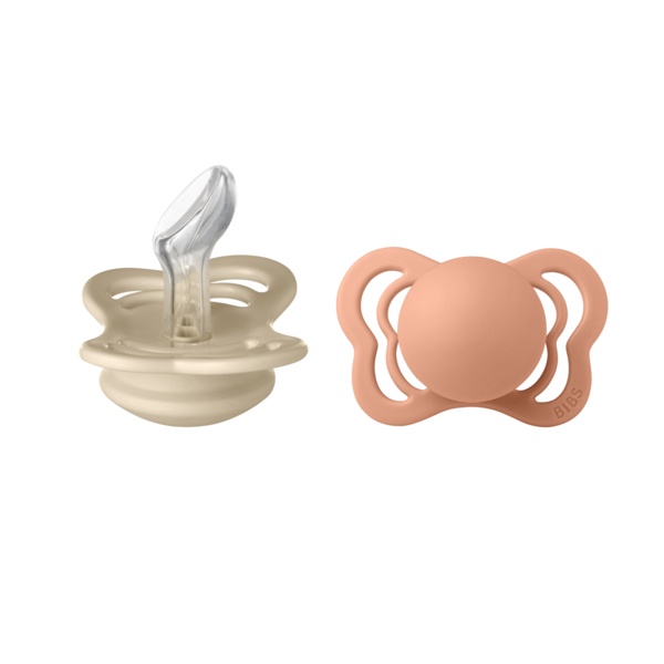 Suzeta 0-6 luni couture vanilla-peach, 2 bucati, Bibs