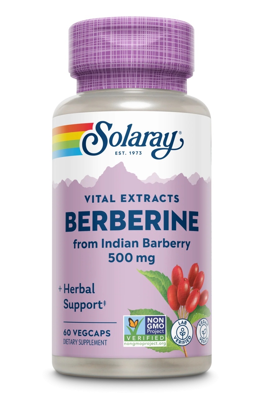 Berberine Solaray, 500 mg, 60 capsule vegetale, Secom