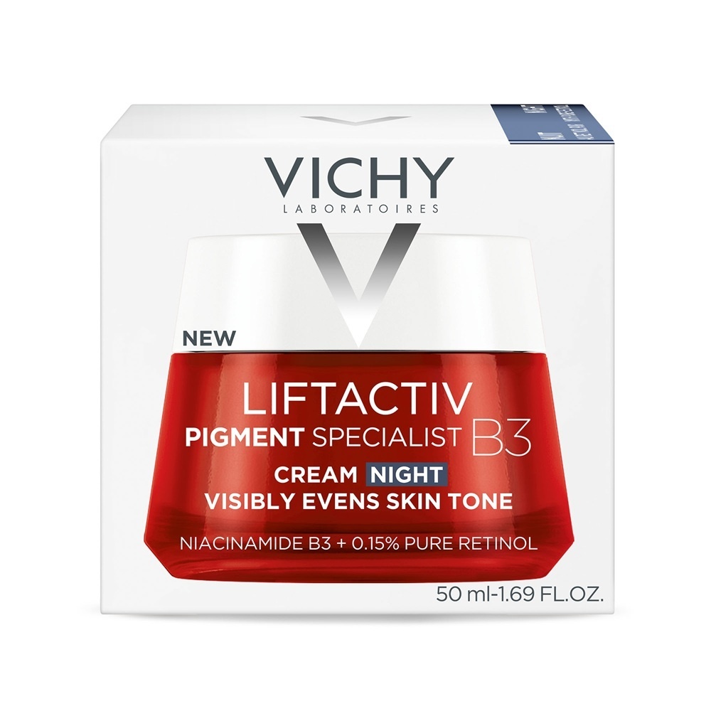 Crema de noapte antirid, antipete pigmentare cu retinol pur si niacinamida Liftactiv B3, 50 ml, Vichy