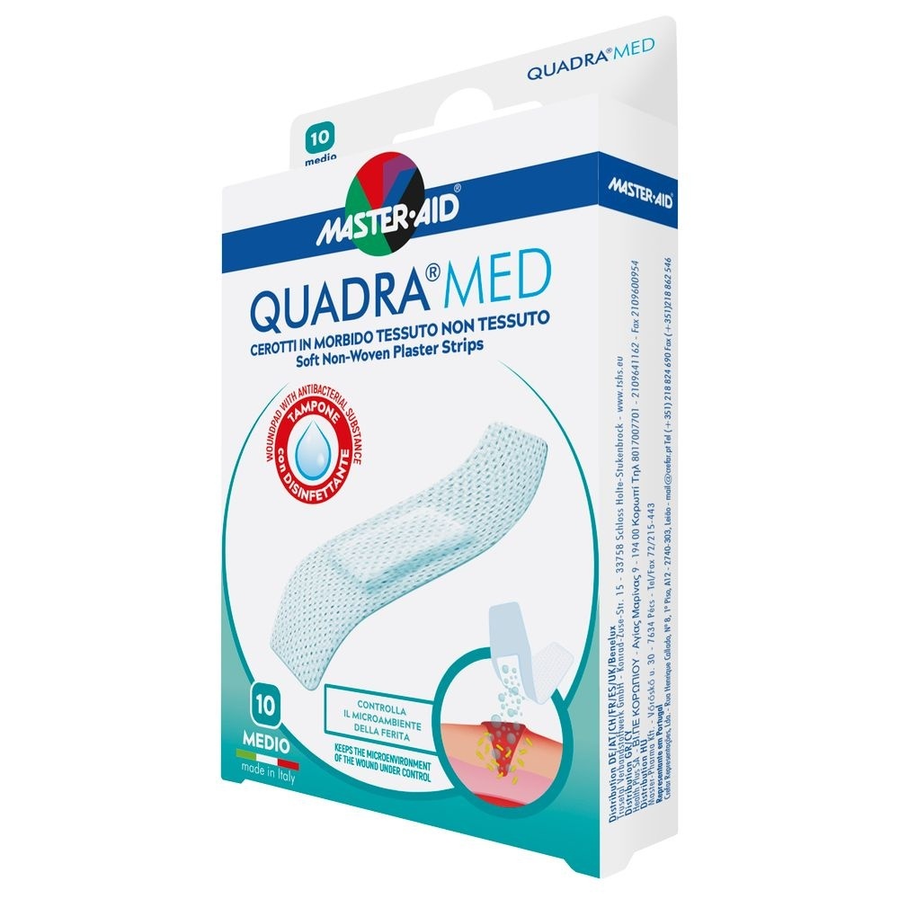 Plasturi piele sensibila Quadra Med Master-Aid, 10 bucati, Pietrasanta Pharma