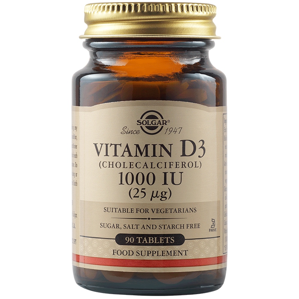 Vitamin D3, 1000 UI 25 mcg, 100 capsule, Solgar
