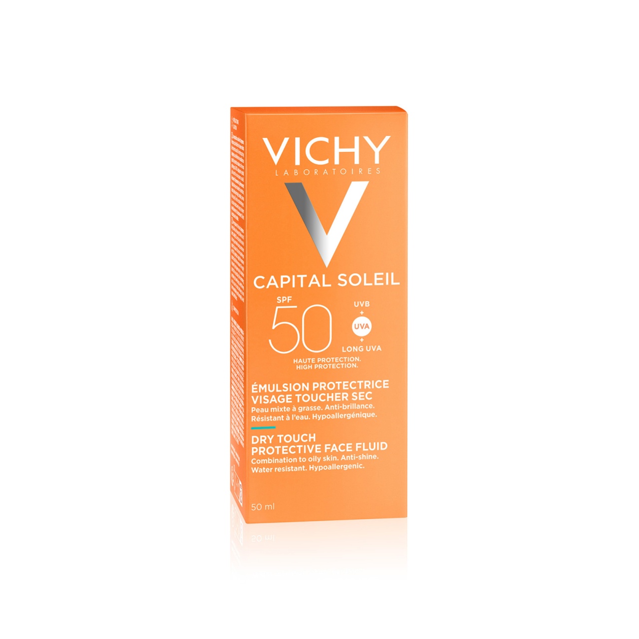 Emulsie matifianta cu protectie solara SPF 50+ pentru fata Capital Soleil, 50 ml, Vichy